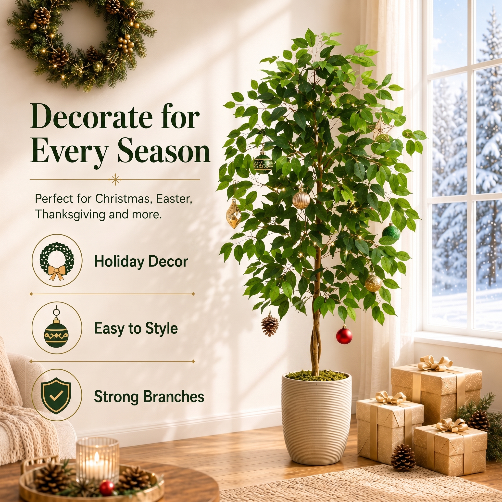 Artificial Ficus Tree gallery view 9