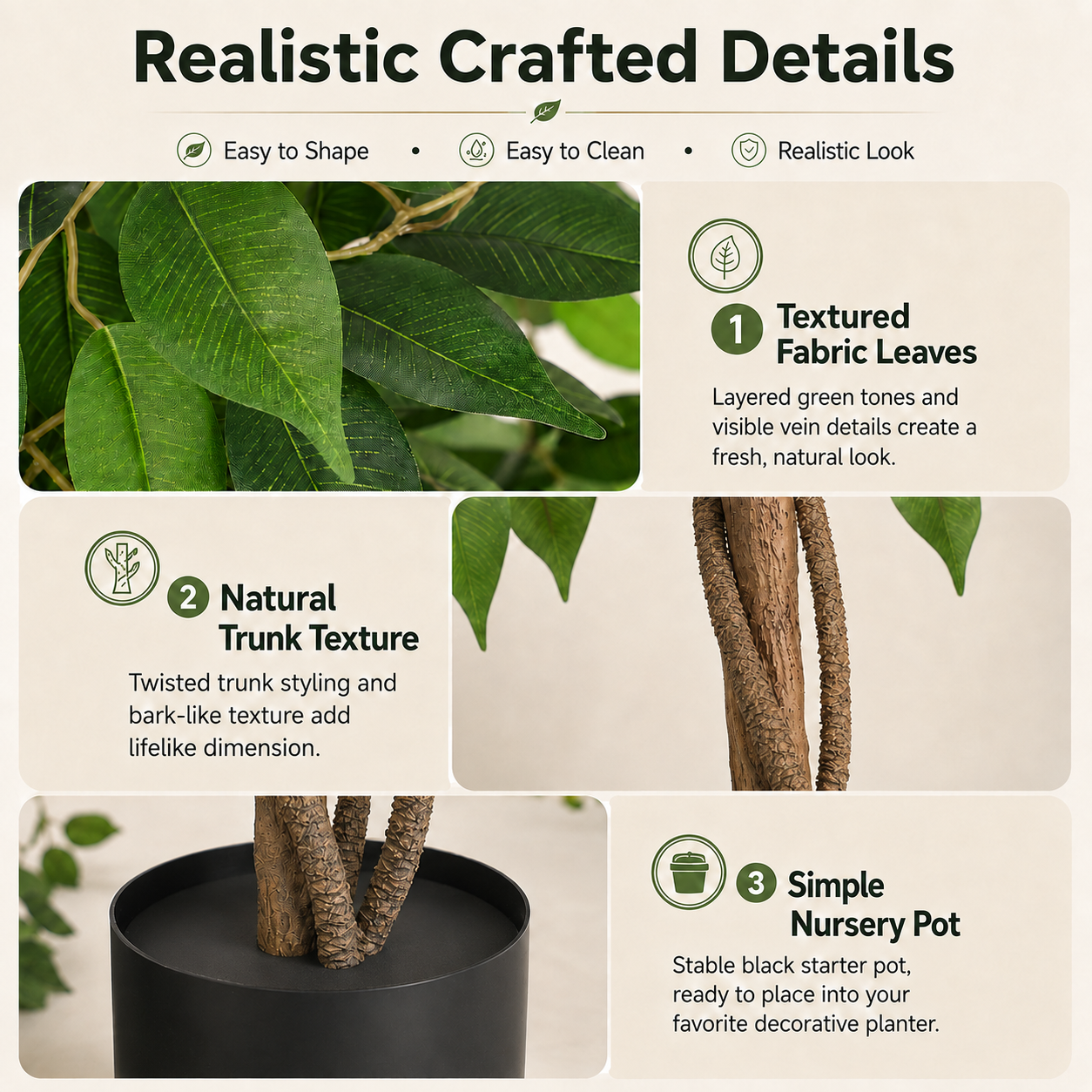 Artificial Ficus Tree gallery view 6
