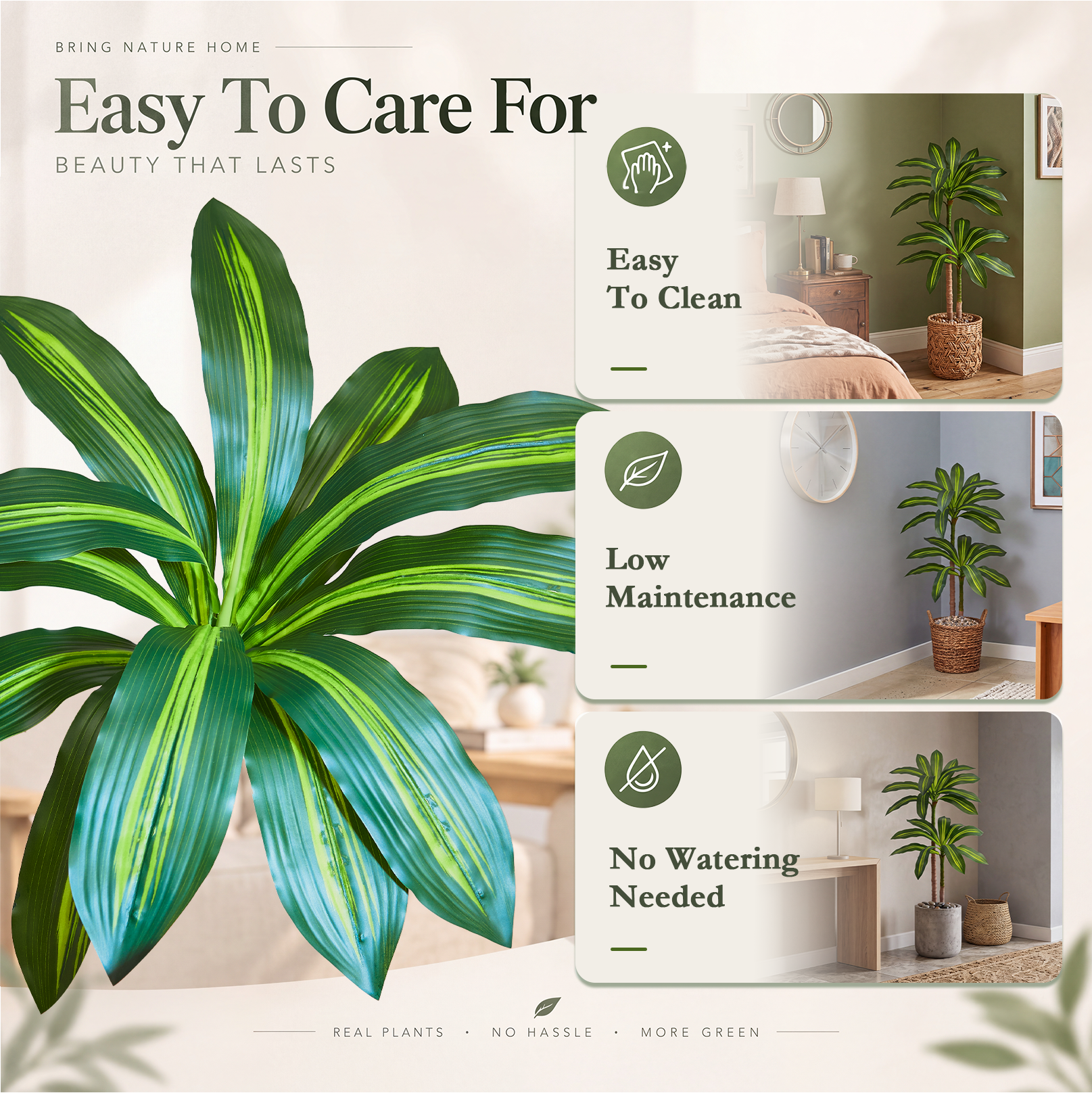 Green Edge Artificial Dracaena Tree gallery view 6