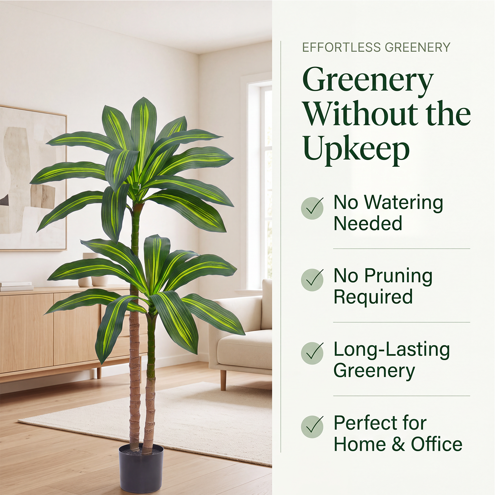 Green Edge Artificial Dracaena Tree gallery view 4
