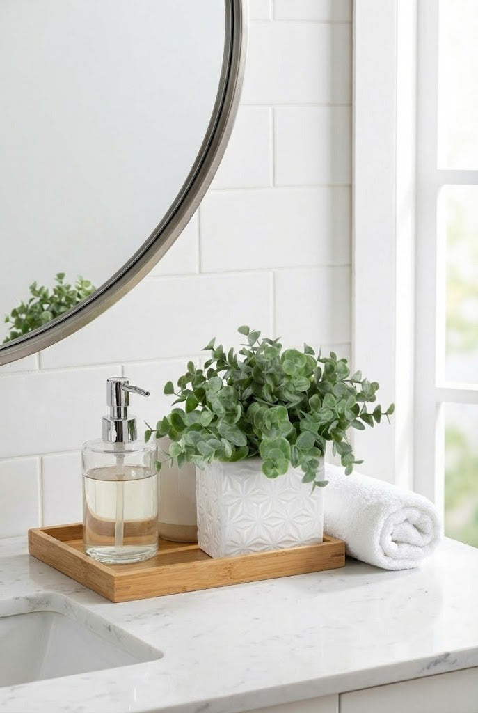Potted Eucalyptus styled selling photo